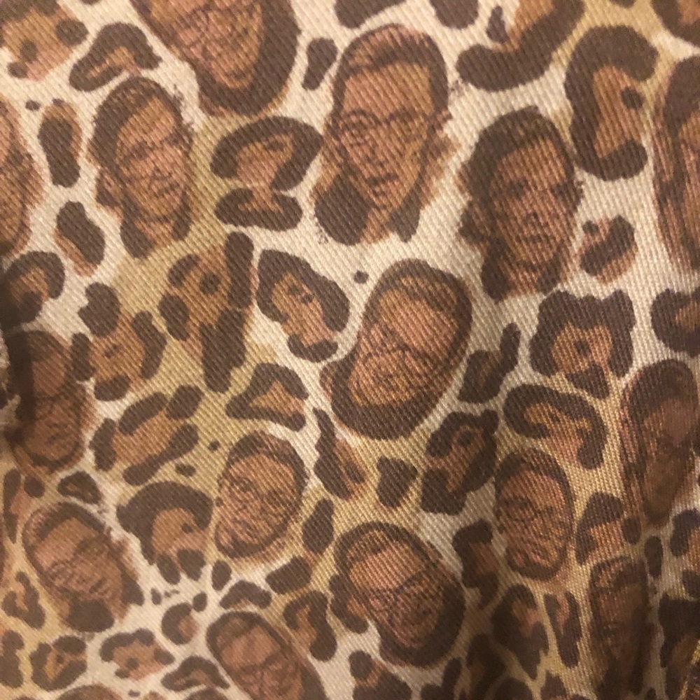 RBG Ruth Bader Ginsburg cheetah print shirt. Limited edition Beta Brand print.